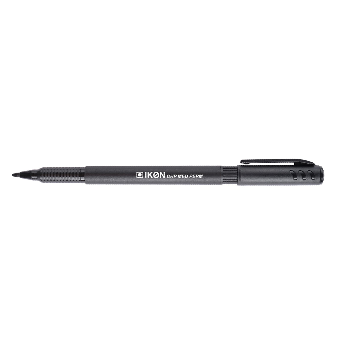 Marker permanent OHP IKON, varf mediu, 1 mm, negru Marker permanent OHP IKON, varf mediu, 1 mm, negru